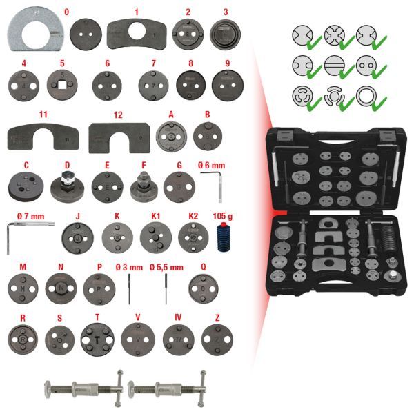 Set dispozitive rotire/reintroducere, etrier frana KS TOOLS 150.1970