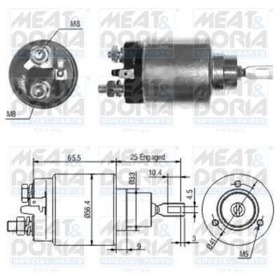 Włącznik elektromagnetyczny, rozrusznik MEAT & DORIA 46115