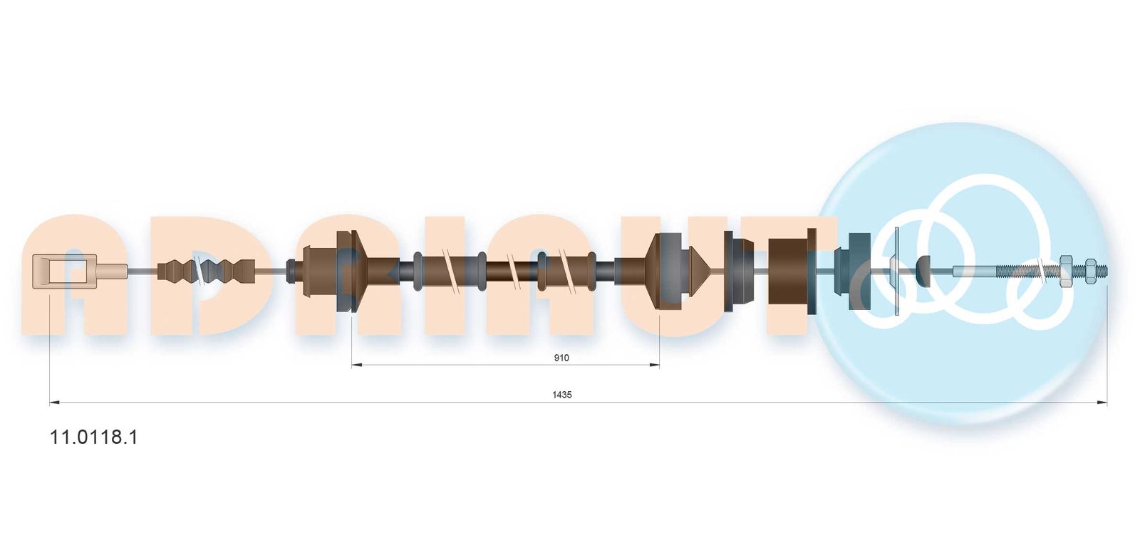 Cablu ambreiaj ADRIAUTO 11.0118.1