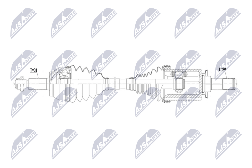 Wał napędowy NTY NPW-LR-048