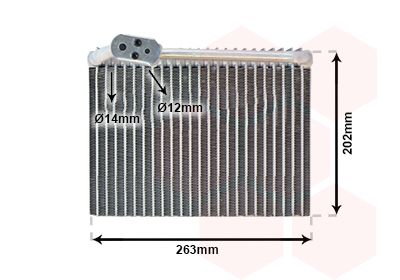 Parownik, klimatyzacja VAN WEZEL 4000V062