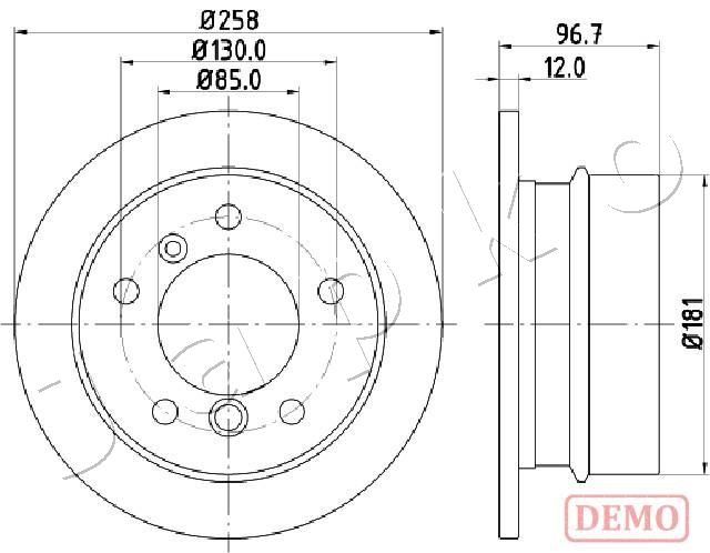 Tarcza hamulcowa JAPKO 610518C