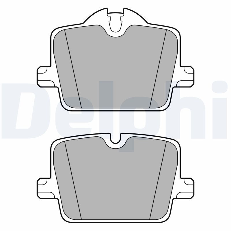 Zestaw klocków hamulcowych, hamulce tarczowe DELPHI LP3605