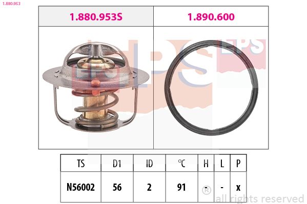 Termostat, chladivo EPS 1.880.953