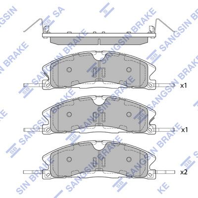 set placute frana,frana disc HI-Q SP1620