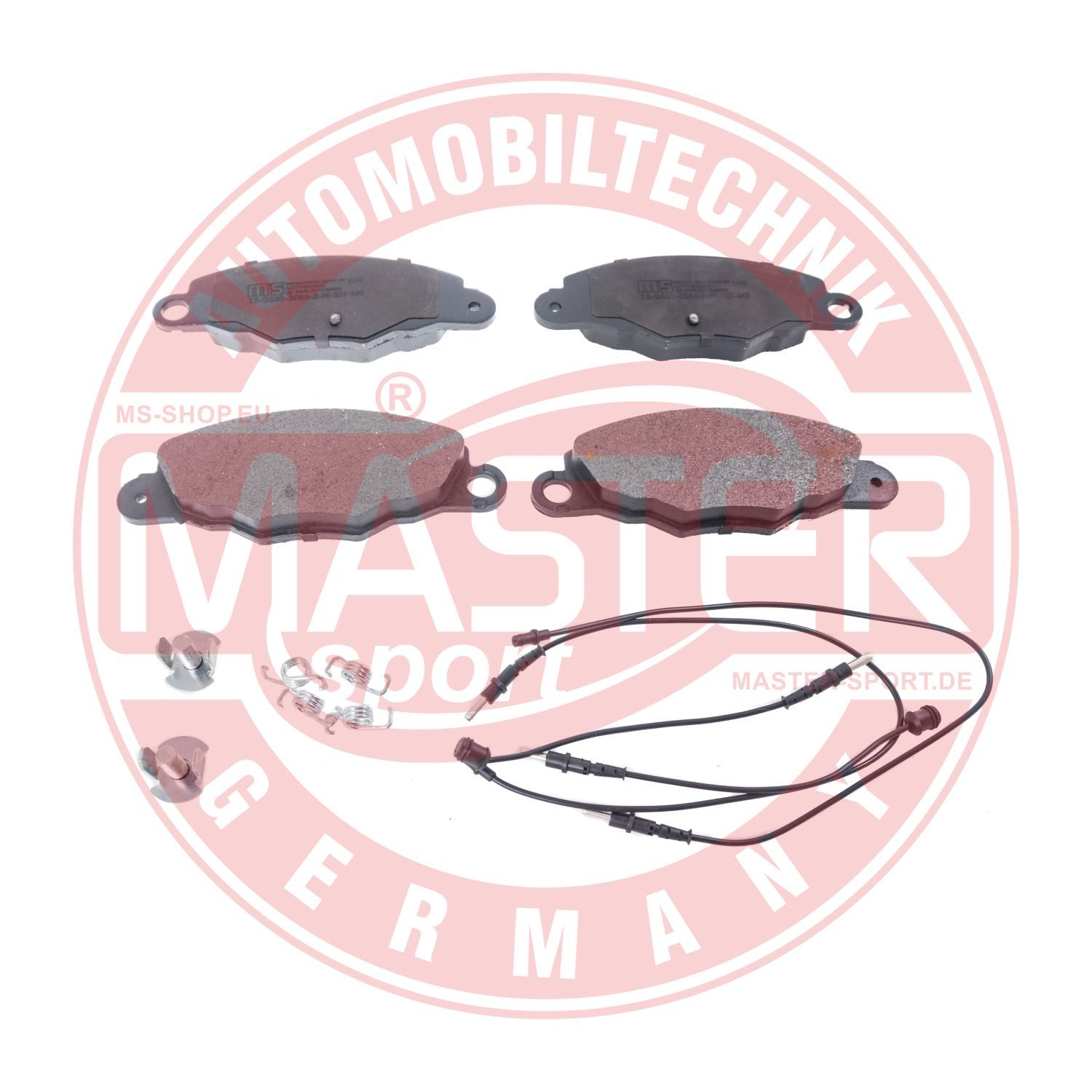 Zestaw klocków hamulcowych, hamulce tarczowe MASTER-SPORT GERMANY 13046039862N-SET-MS