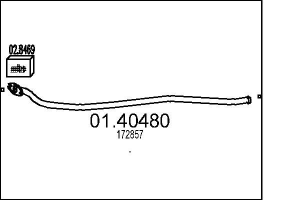 Výfuková trubka MTS 01.40480