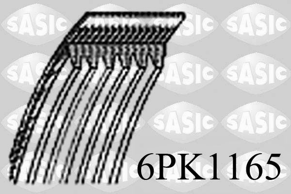 Pasek klinowy wielorowkowy SASIC 6PK1165