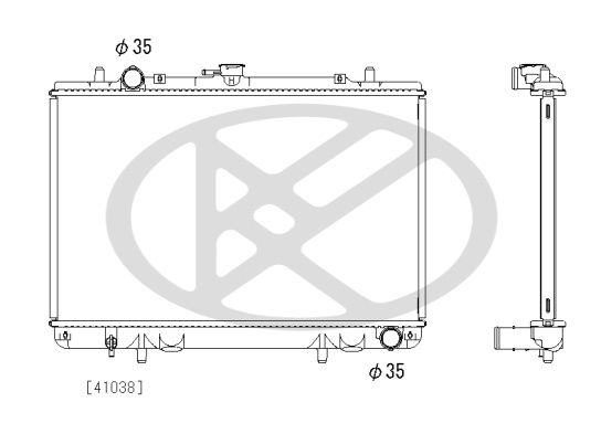 Radiator, racire motor KOYORAD PL033109