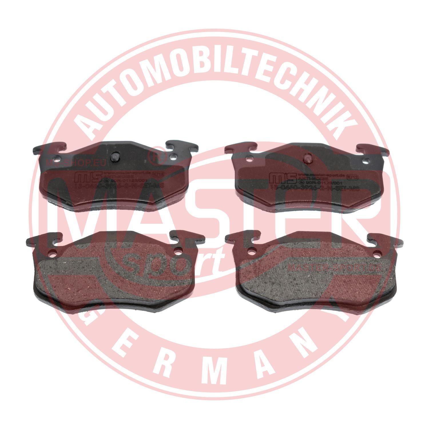 Zestaw klocków hamulcowych, hamulce tarczowe MASTER-SPORT GERMANY 13046039262N-SET-MS