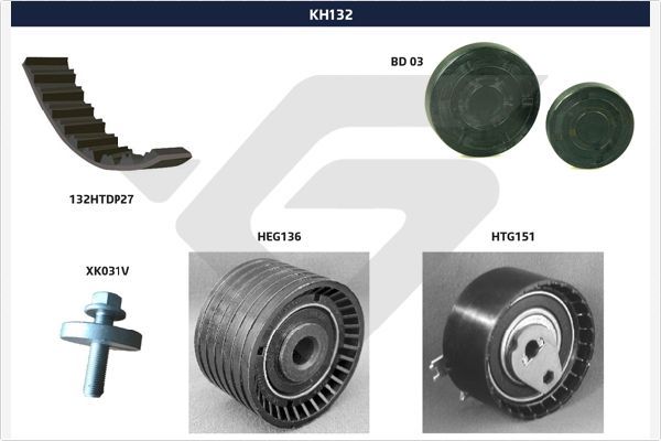 Set curea de distributie HUTCHINSON KH 132