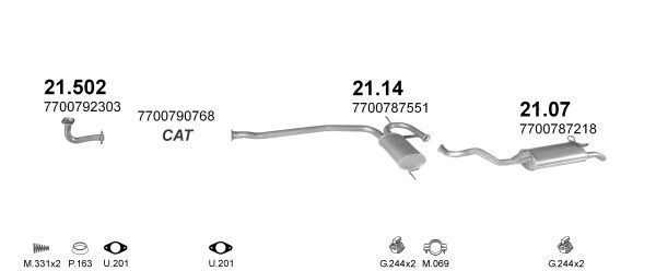 Układ wydechowy POLMO POLMO08665