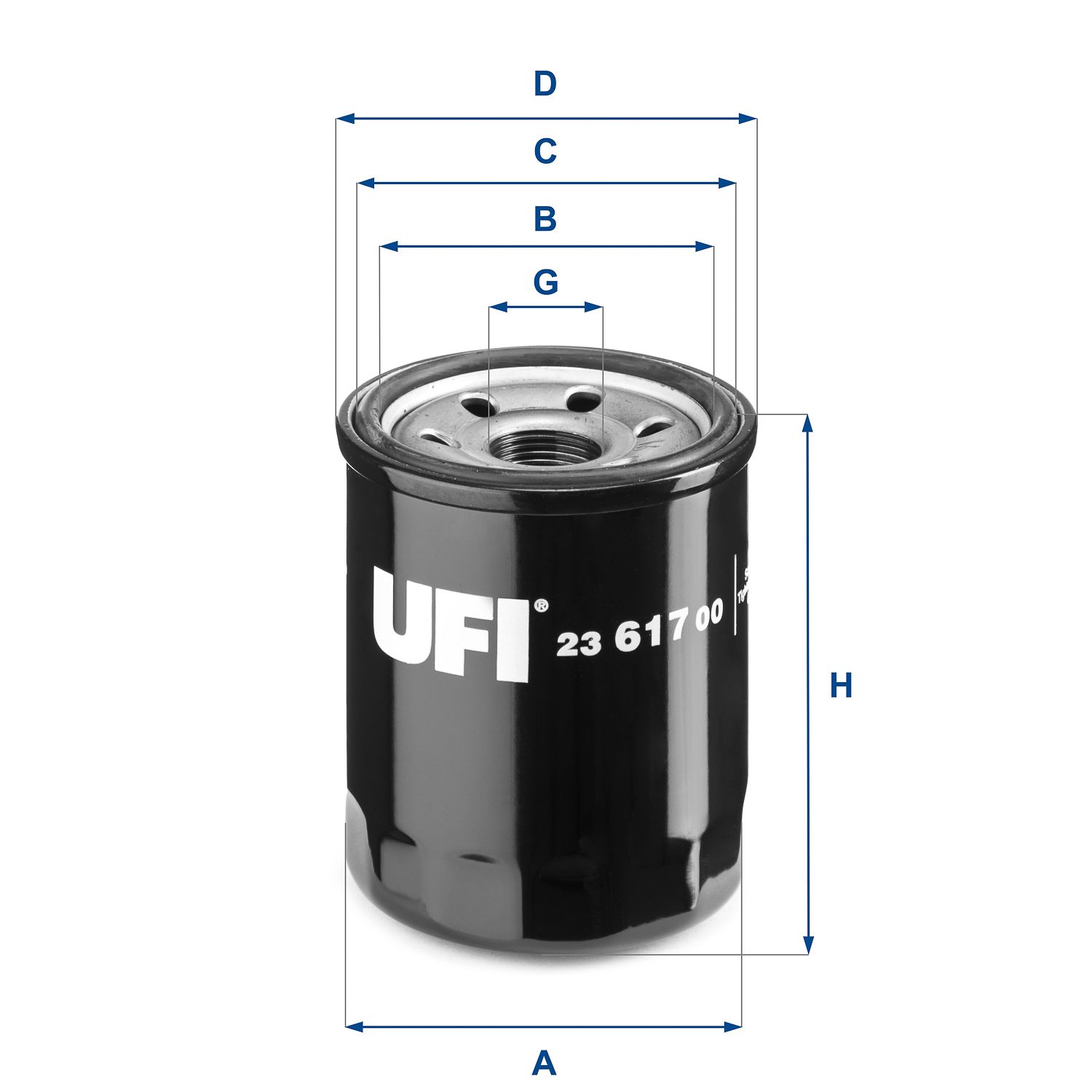 Olejový filter UFI 23.617.00