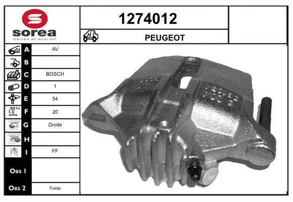 ETRIER DE FREIN - PEUGEOT / AV