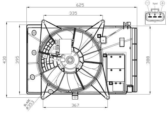 Ventilateur, refroidissement du moteur