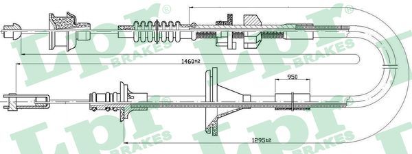 Cięgło, sterowanie sprzęgłem LPR C0216C