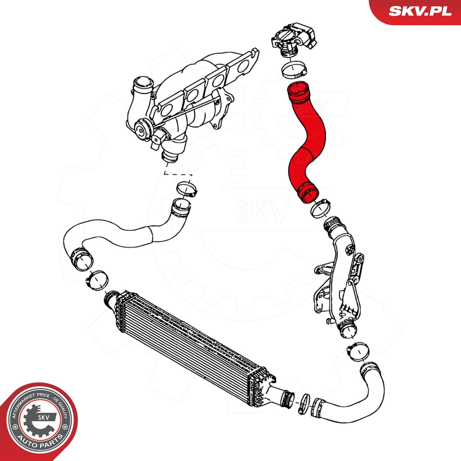 Levně Hadička plnicího vzduchu ESEN SKV 24SKV122