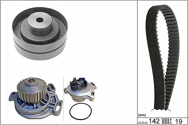 Veepump + hammasrihmakomplekt