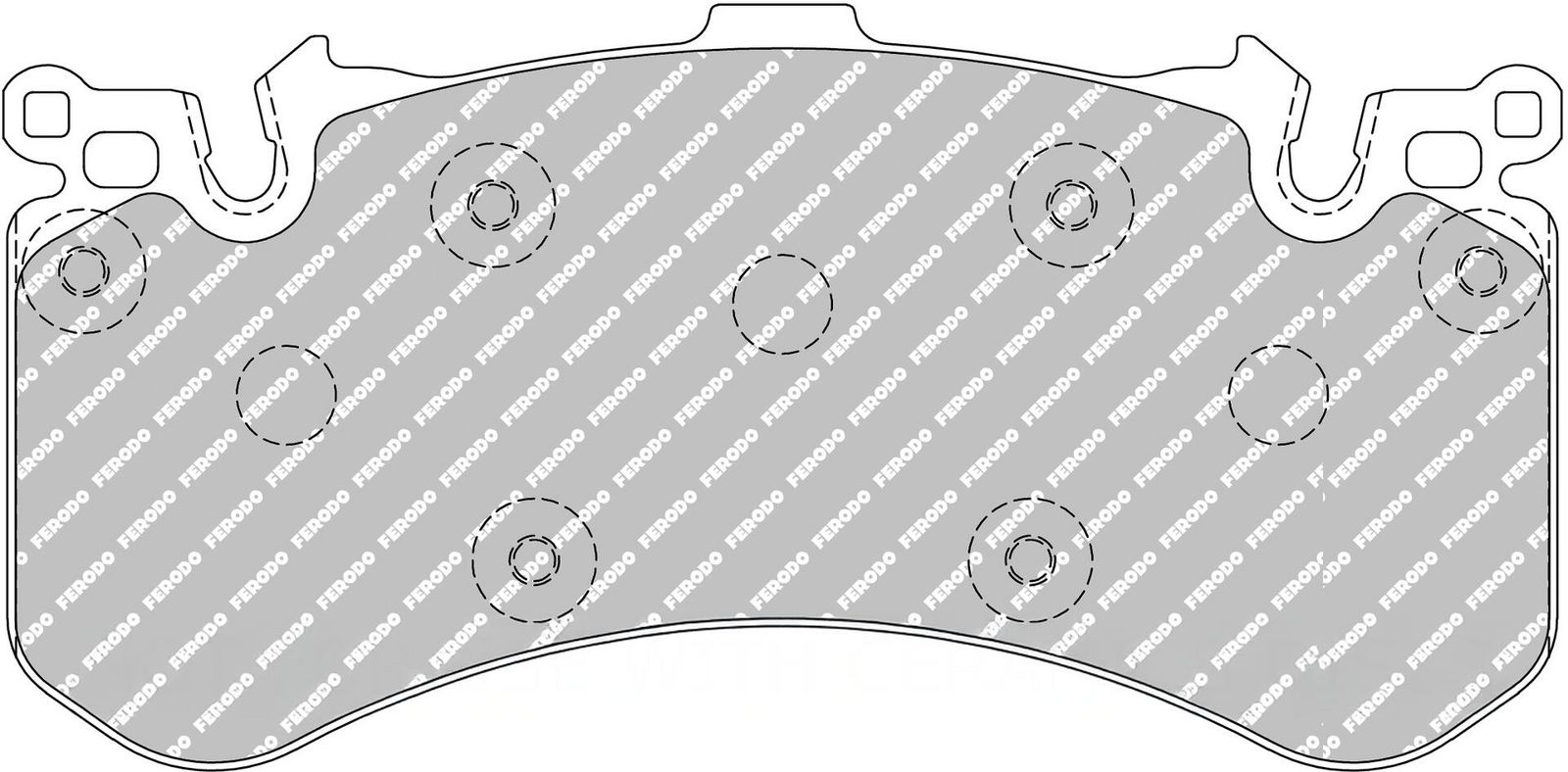 set placute frana,frana disc FERODO FCP4468H