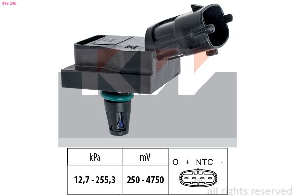Czujnik ciśnienia powietrza, adaptacja wysokościowa KW 493 246