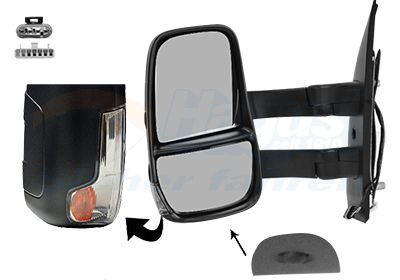 Lusterko zewnętrzne VAN WEZEL 2817817