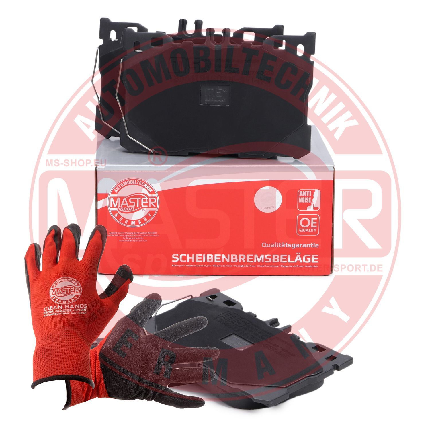 Zestaw klocków hamulcowych, hamulce tarczowe MASTER-SPORT GERMANY 13046121502N-SET-MSP