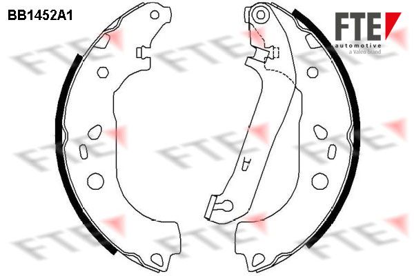 Zestaw szczęk hamulcowych FTE 9100174