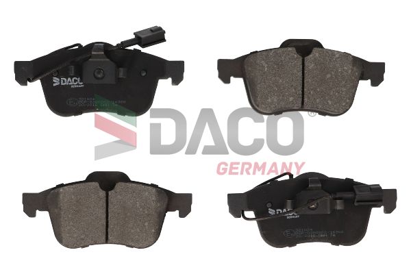Zestaw klocków hamulcowych, hamulce tarczowe DACO GERMANY 321014