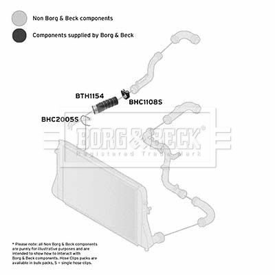 Przewód powietrza doładowującego BORG & BECK BTH1154