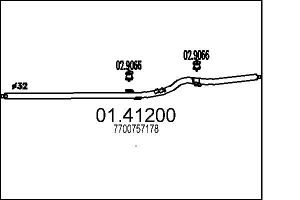 Rura wydechowa MTS 01.41200
