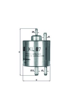 Palivový filter MAHLE KL 87