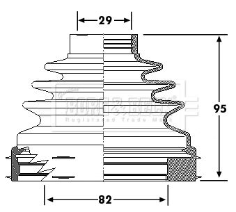 Zestaw osłon, wał napędowy BORG & BECK BCB6193