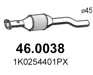 Katalizator ASSO 1K0254401PX