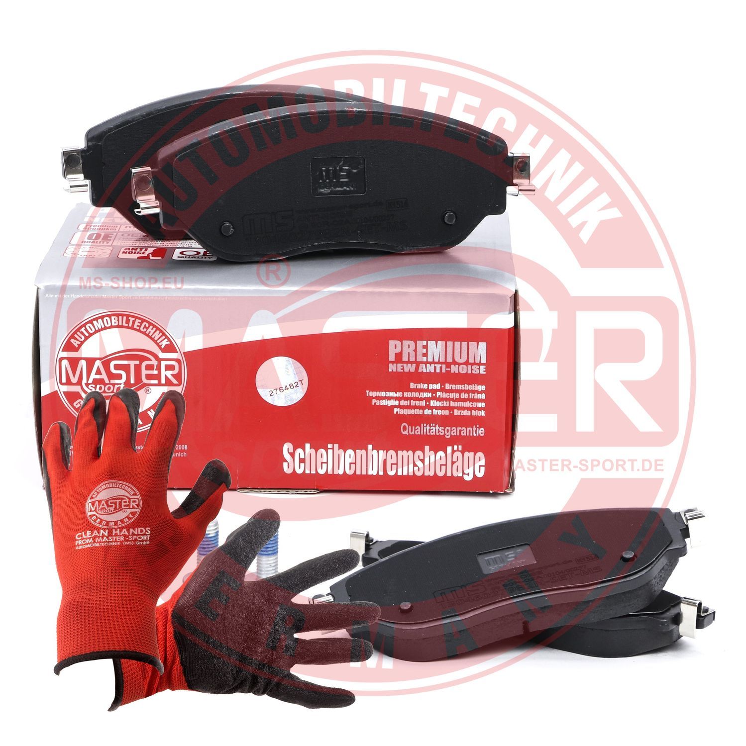 Zestaw klocków hamulcowych, hamulce tarczowe MASTER-SPORT GERMANY 13046027982N-SET-MSP