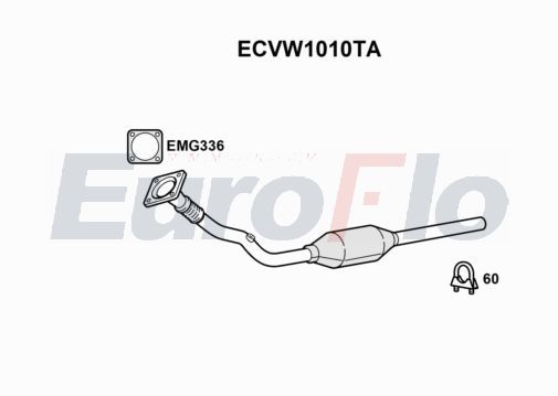 Katalizator EUROFLO 1J1253058X