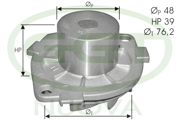 Pompă de apă, răcire motor GGT PA10746