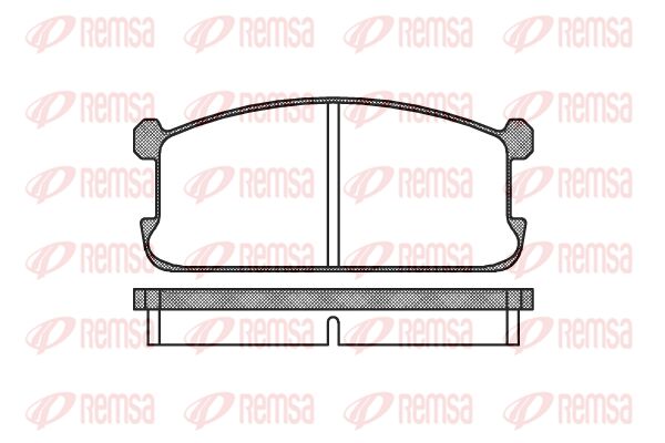 Zestaw klocków hamulcowych, hamulce tarczowe KAWE 0106 00