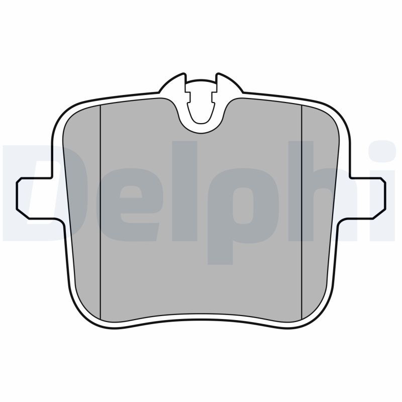 Sada brzdových platničiek kotúčovej brzdy DELPHI LP3617