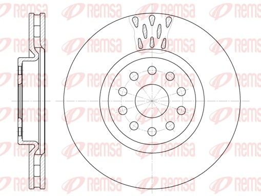 Brzdový kotouč REMSA 6563.10
