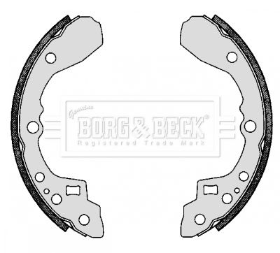 Zestaw szczęk hamulcowych BORG & BECK BBS6274