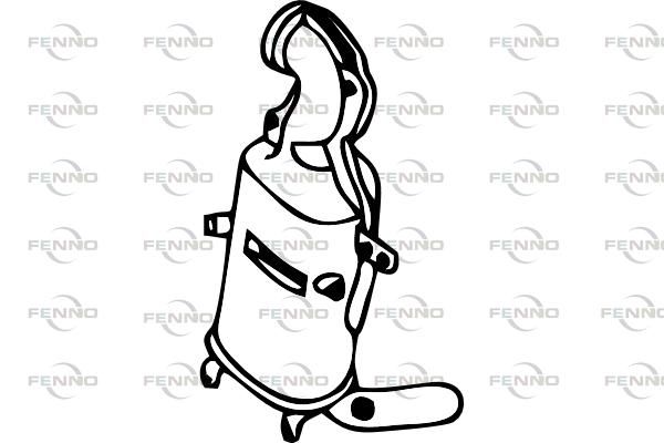 Filtr sadzy / filtr cząstek stałych, układ wydechowy FENNO P9807DPF