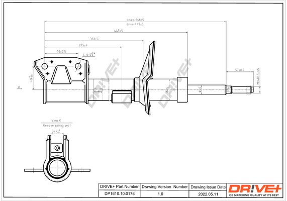 Amortyzator DR!VE+ DP1610.10.0178