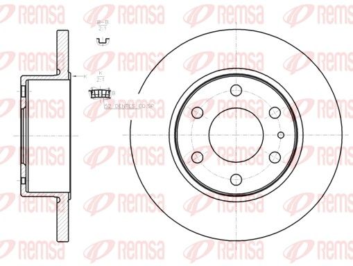 Tarcza hamulcowa REMSA 61274.00