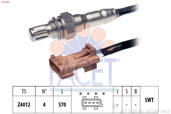 Sonda lambda FACET 10.7067