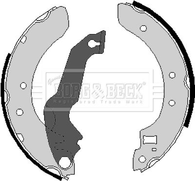 Zestaw szczęk hamulcowych BORG & BECK BBS6131
