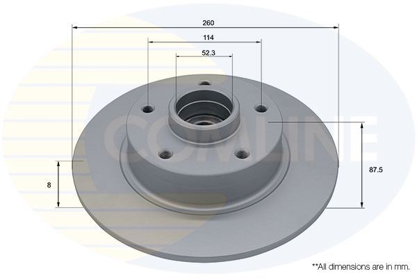 Tarcza hamulcowa COMLINE ADC3034