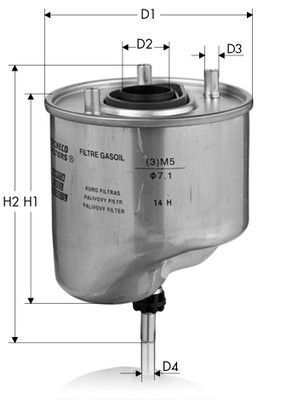 Filtr paliwa TECNECO FILTERS GS1055