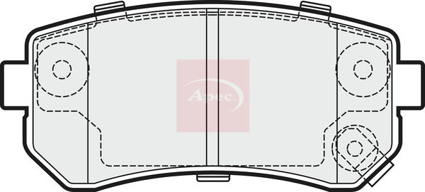 Apec - Rear Brake Pad Set