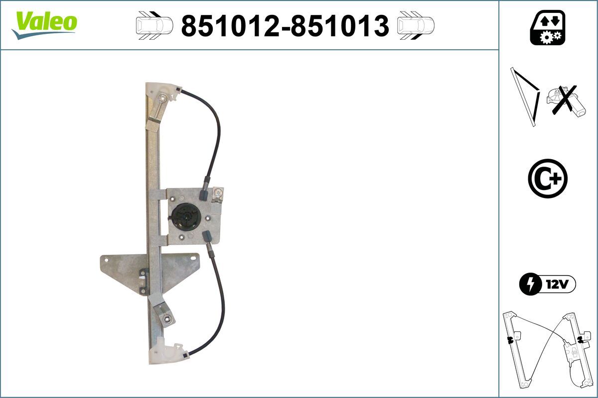 Mecanism actionare geam VALEO 851012