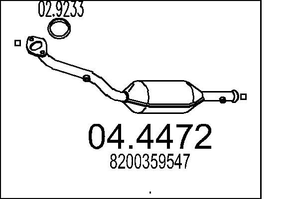 Katalizator MTS 04.4472